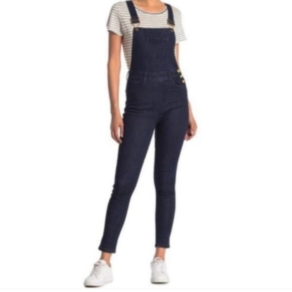 WeWoreWhat high rise skinny overalls